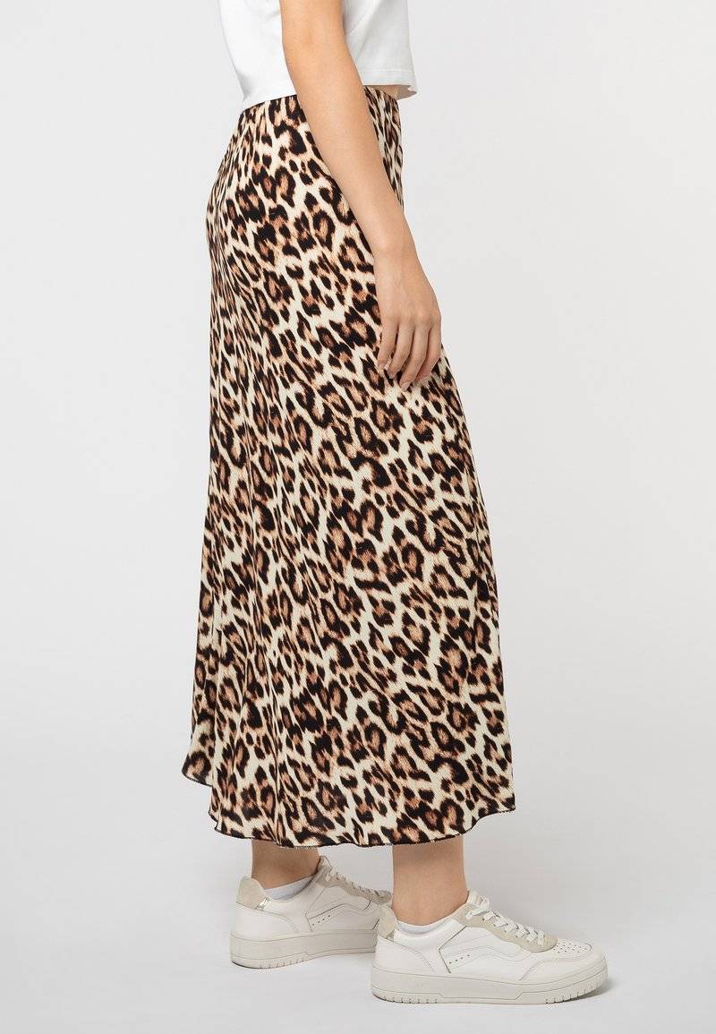 Sublevel Sublevel LEOPARDEN - Maxi skirt - middle brown Muttertagsangebot