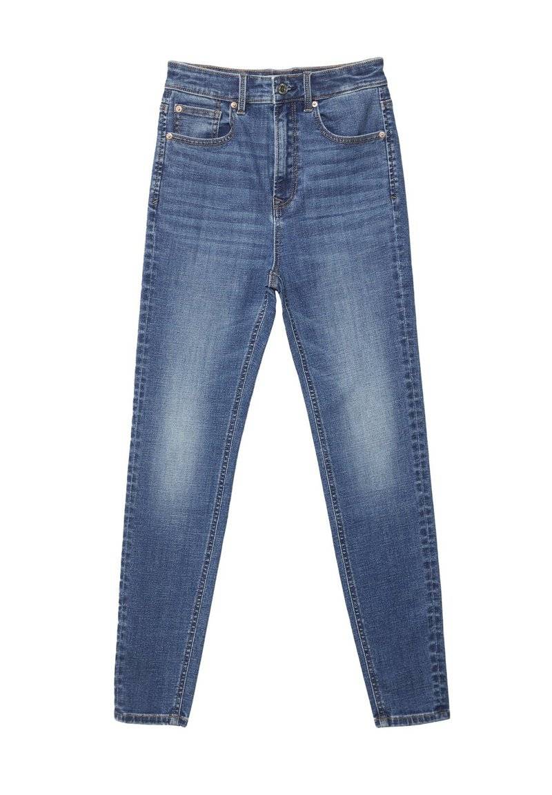 Stradivarius Stradivarius MIT SEHR HOHEM BUND - Jeans Skinny Fit - blue denim Jubiläumsangebot