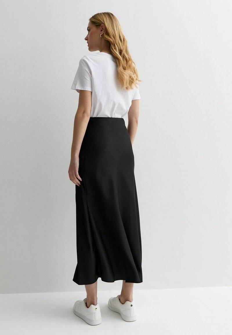 New Look New Look BIAS CUT MIDI - A-line skirt - black Top Angebot