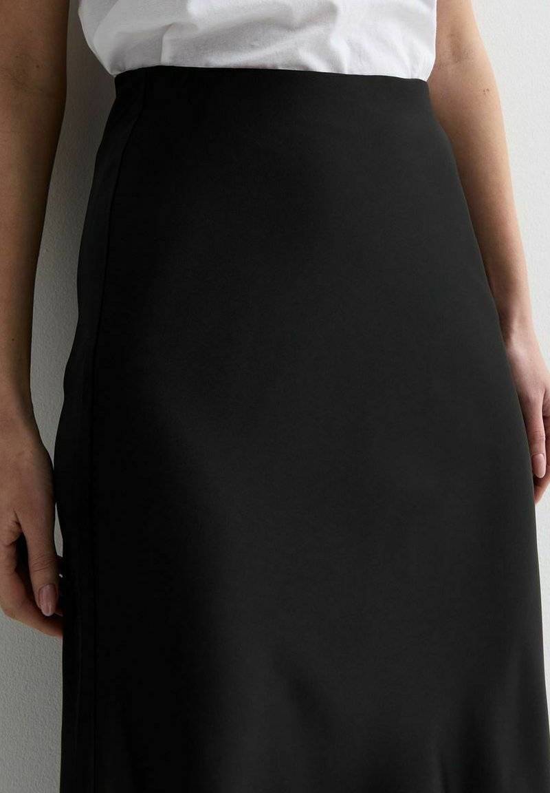 New Look New Look BIAS CUT MIDI - A-line skirt - black Top Angebot
