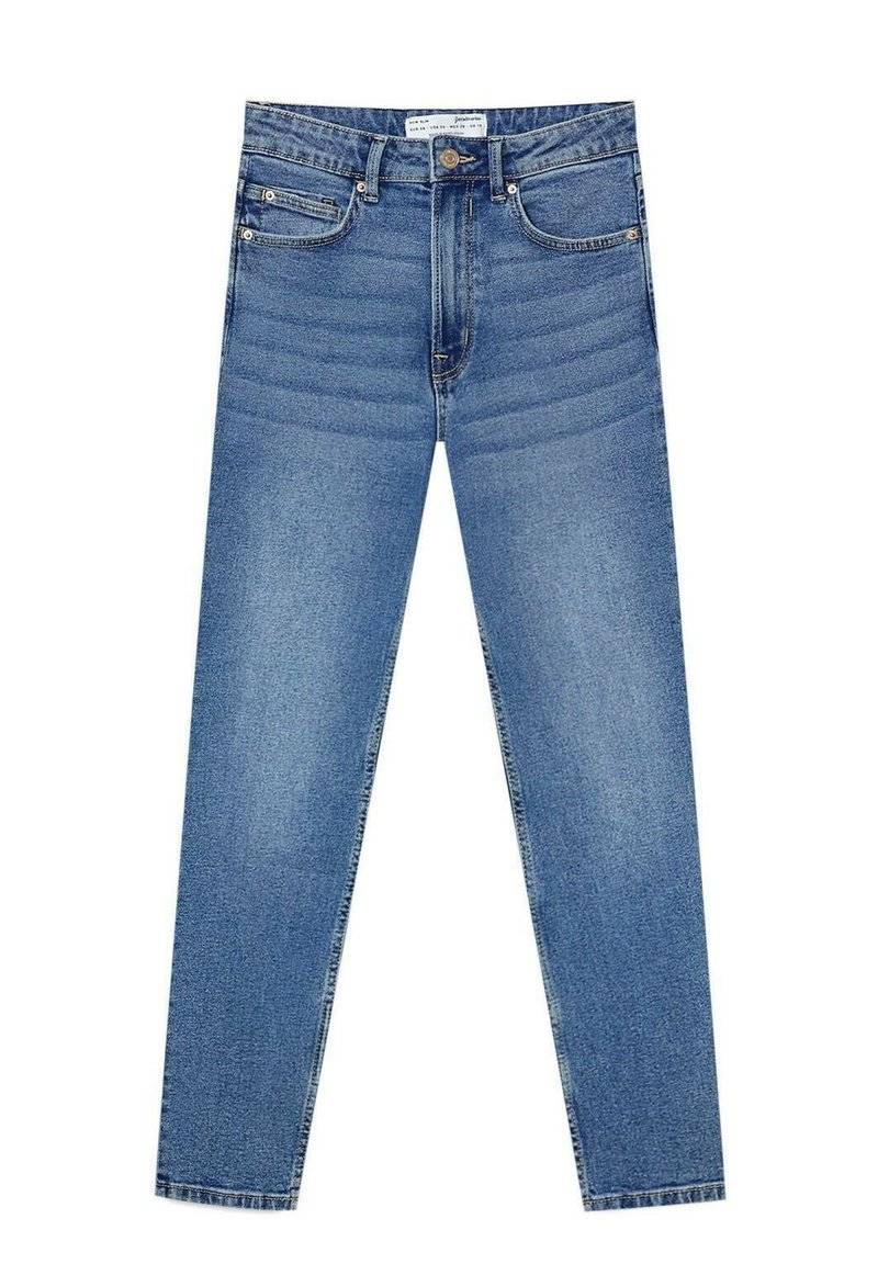 Stradivarius Stradivarius SLIM FIT - Slim fit jeans - dark blue Neueste Mode