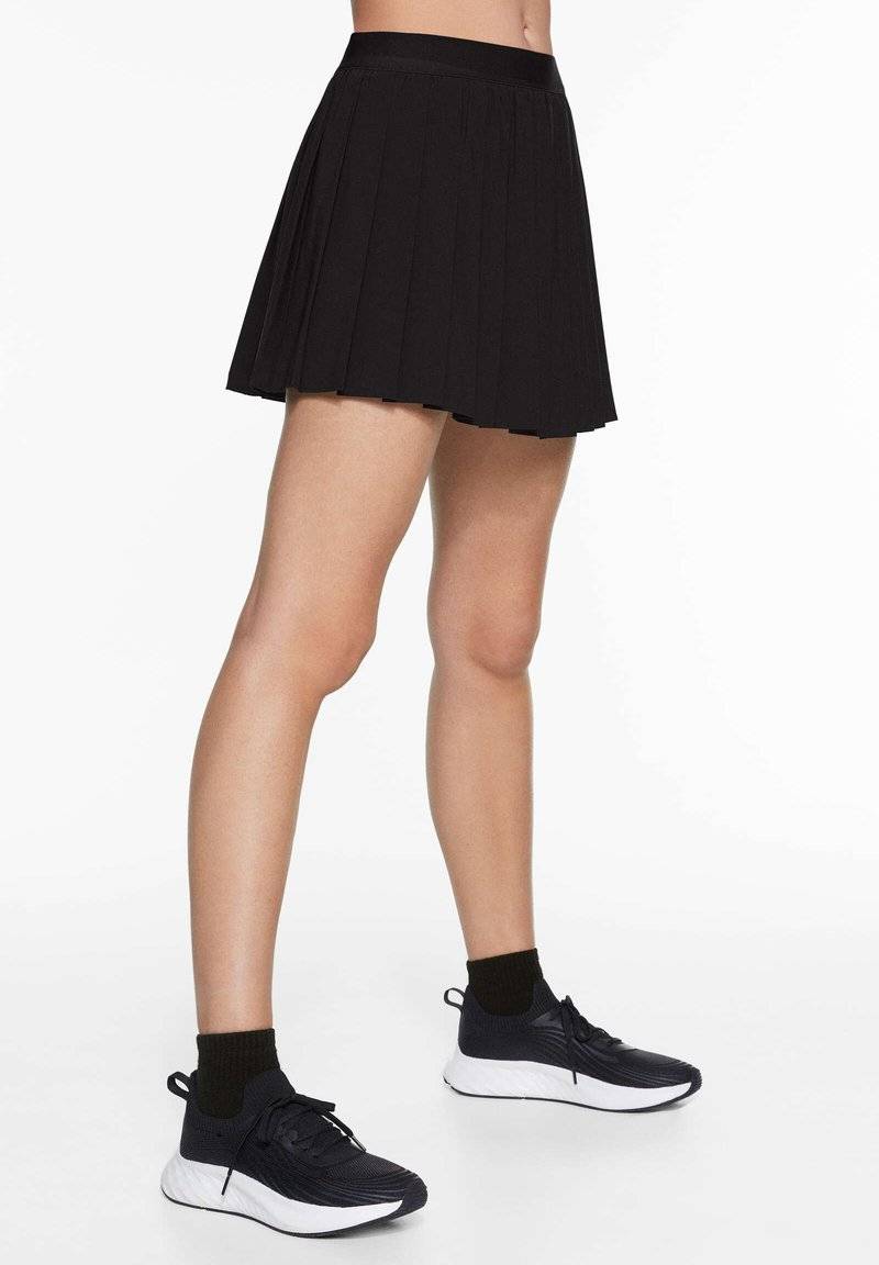 OYSHO OYSHO PLEATED COMPRESSIVE - Sports skirt - black VIP-Rabatte