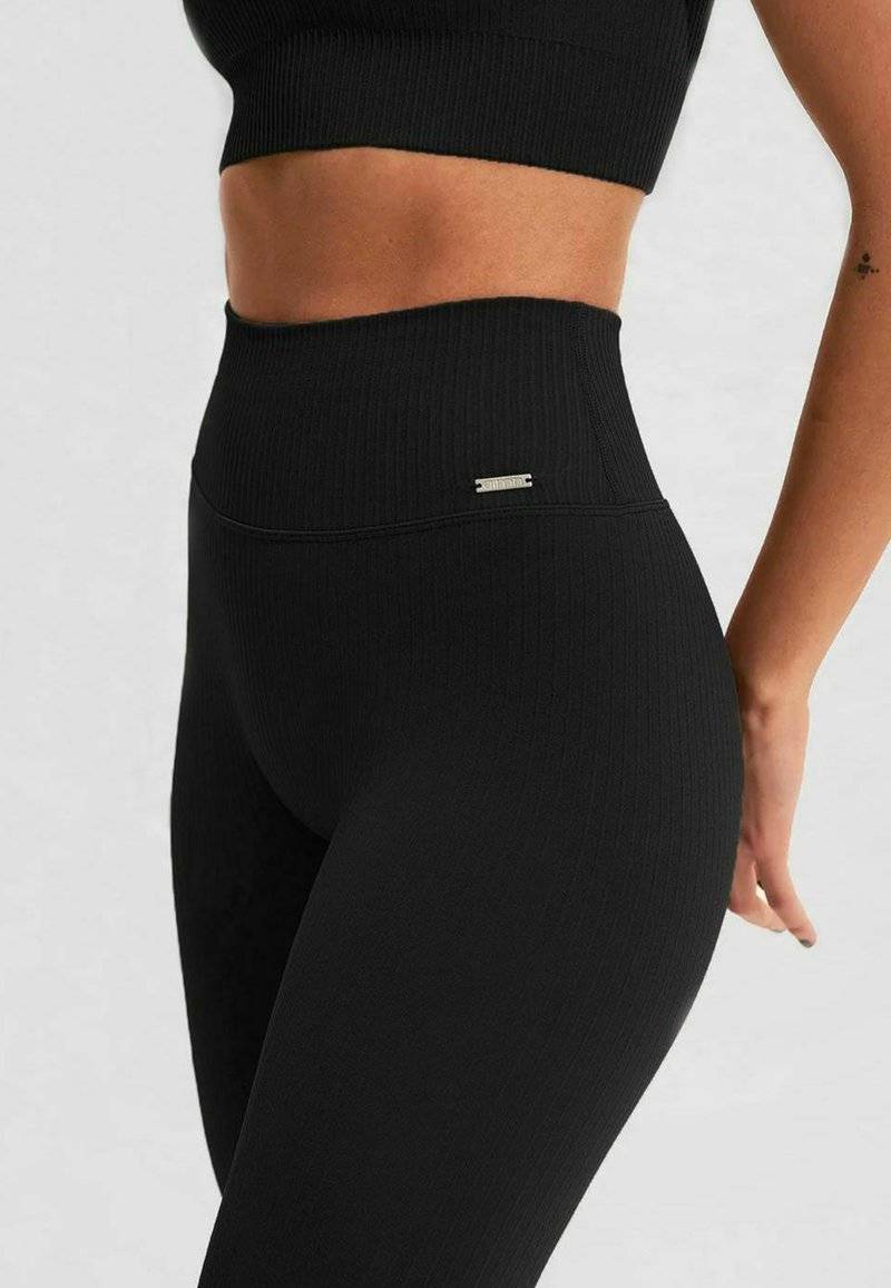 aim’n® aim’n® RIBBED SEAMLESS - Leggings - black Bis zu 55% Rabatt