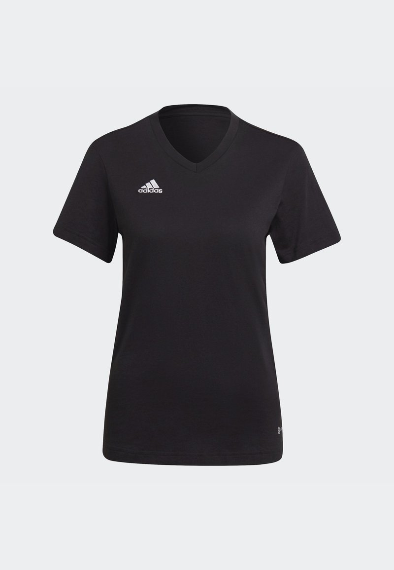 adidas Performance adidas Performance ENTRADA - Basic T-shirt - black Räumungsverkauf
