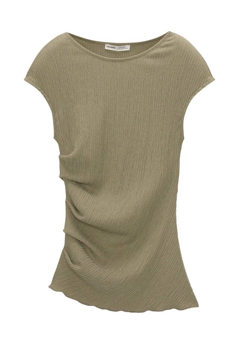 PULL&BEAR PULL&BEAR GATHERED SLEEVELESS - Blouse - khaki Nur für heute