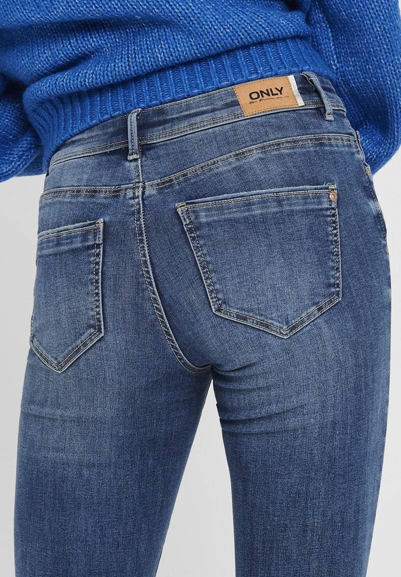 ONLY ONLY ONLWAUW LIFE MID - Jeans Skinny Fit - medium blue denim Discount Store für neue Produkte