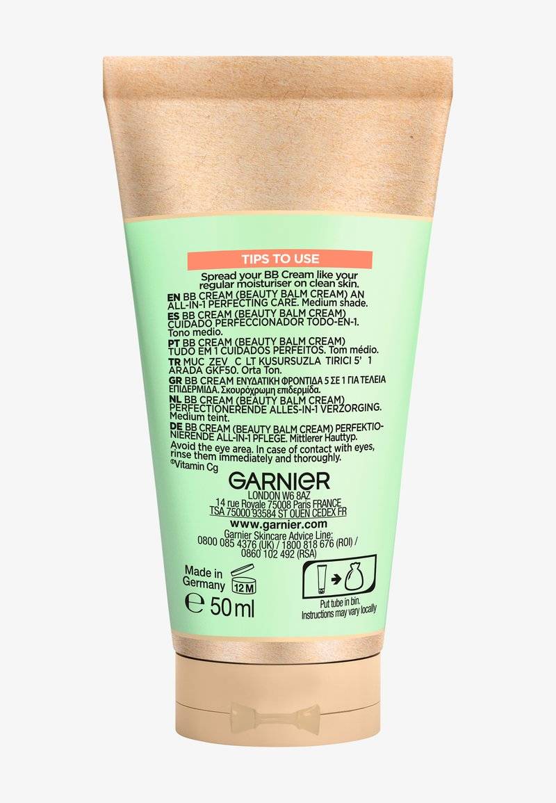 Garnier Garnier SKINACTIVE BB CREAM ANTI DARK SPF50 - Tinted moisturiser 50% Rabatt mit kostenlosem Versand