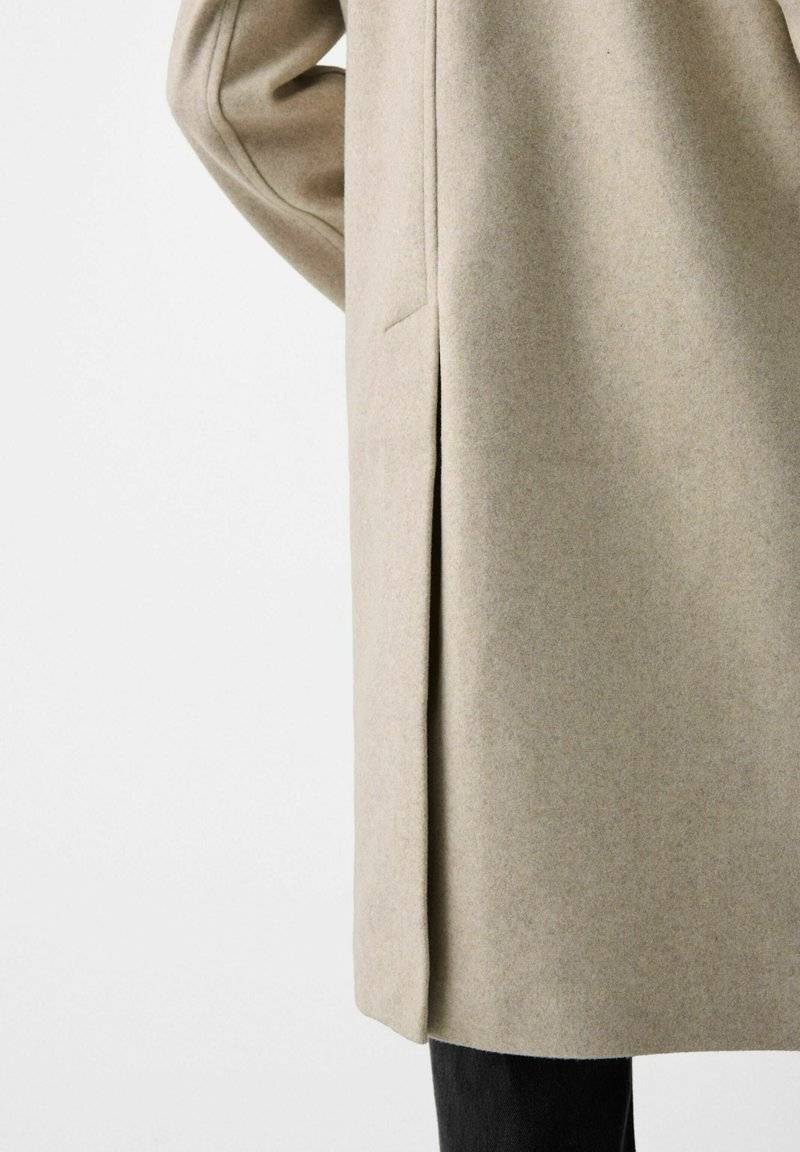 Bershka Bershka SOFT - Classic coat - white Begrenzte Freigabe