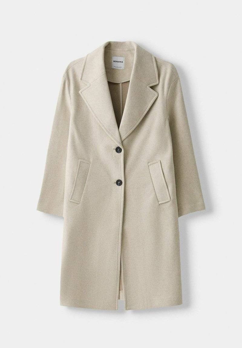 Bershka Bershka SOFT - Classic coat - white Begrenzte Freigabe