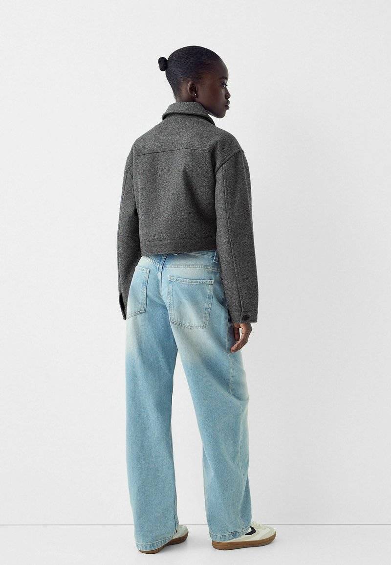 Bershka Bershka Summer jacket - blue grey Bis zu 50% Rabatt