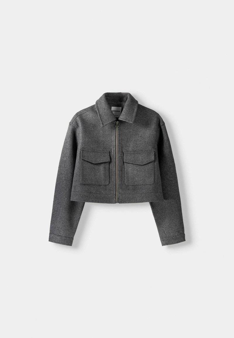 Bershka Bershka Summer jacket - blue grey Bis zu 50% Rabatt