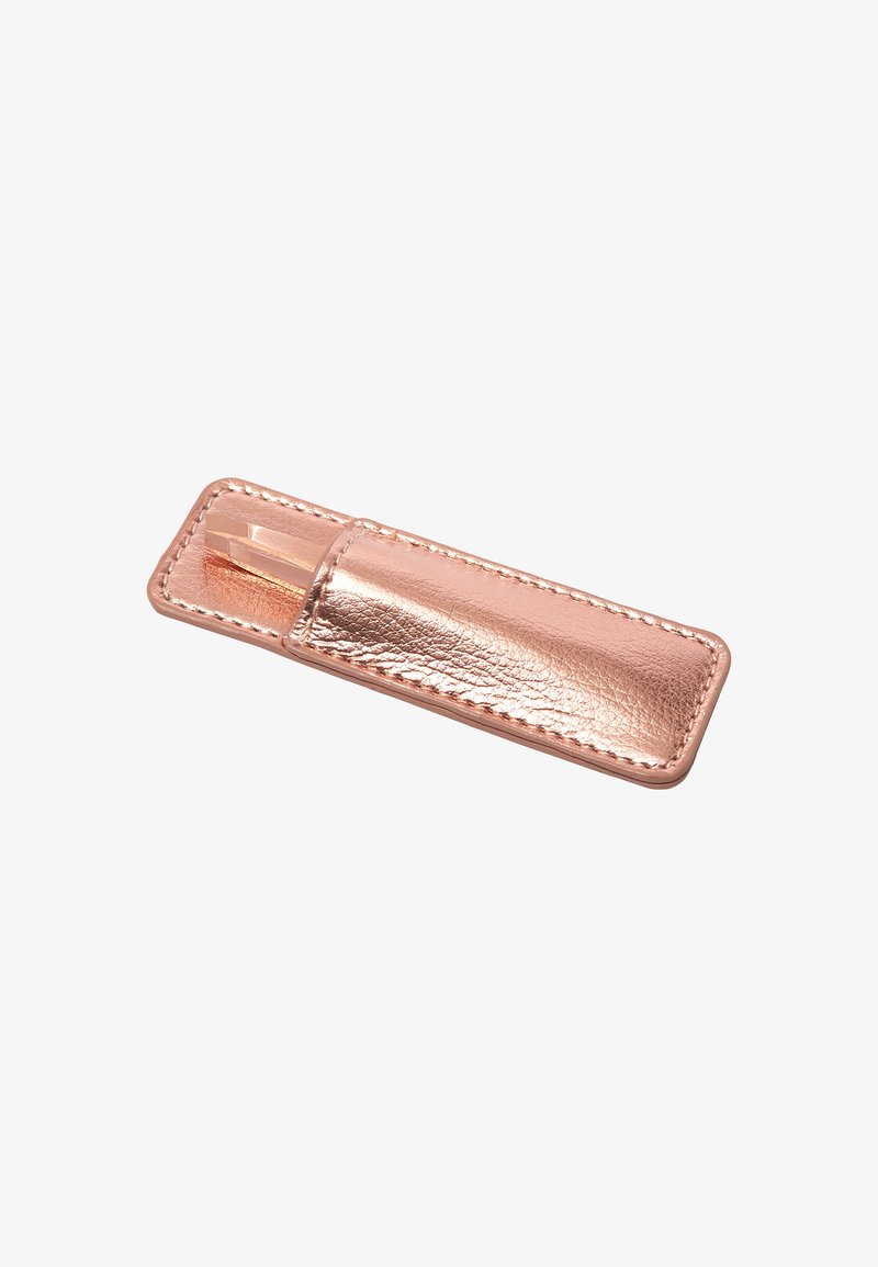 TWEEZERMAN TWEEZERMAN ROSE GOLD MINI SLANT WITH CASE - Hair removal tool Fabrikladen