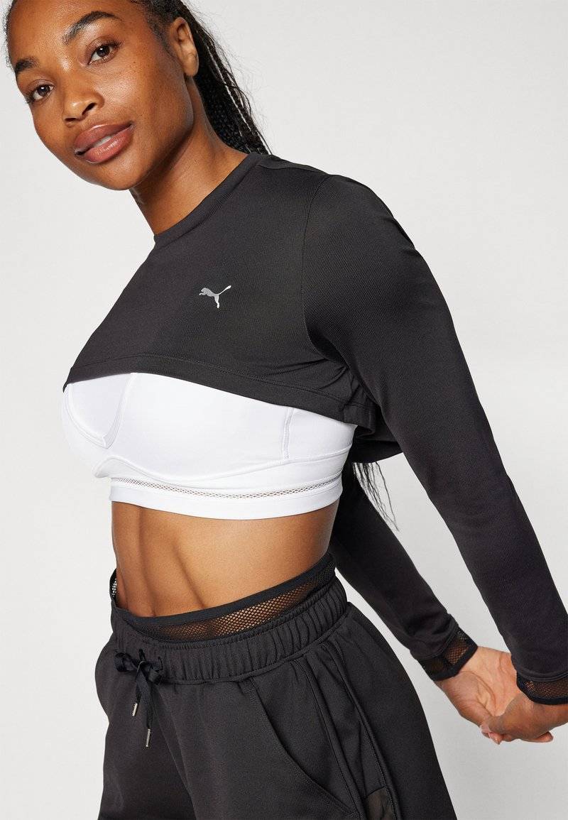 Puma Puma PAMELA REIF CROPPED - Long sleeved top - black Black Friday