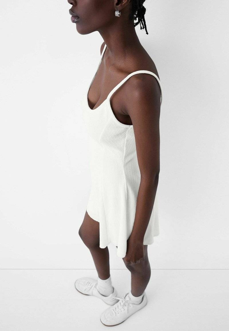 Bershka Bershka PRINTED - PLAYSUIT - Jumpsuit - white Discount Store für neue Produkte