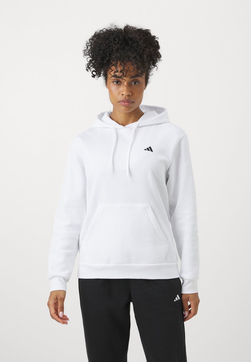 adidas Sportswear adidas Sportswear ESSENTIALS SMALL LOGO FEEL COZY HOODIE - Hoodie - white 50% Rabatt für begrenzte Zeit