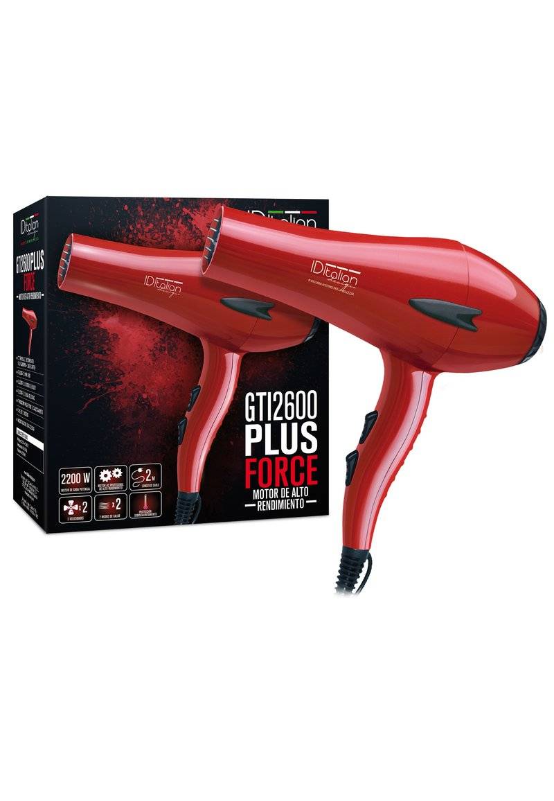 Italian Design Italian Design ELECTRICAL ITEMS GTI 2600 DRYER FORCE PLUS - Hair Styling Tool - red Fabrikpreis
