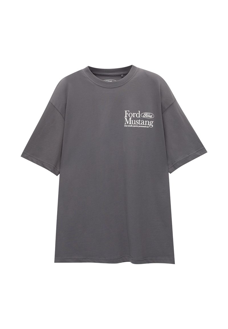 PULL&BEAR PULL&BEAR FORD SHORT SLEEVE - Print T-shirt - grey Preisnachlass