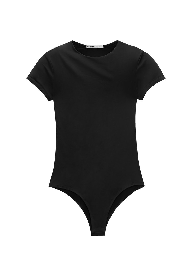 PULL&BEAR PULL&BEAR FITTED SHORT SLEEVE - Basic T-shirt - black Cyber Monday