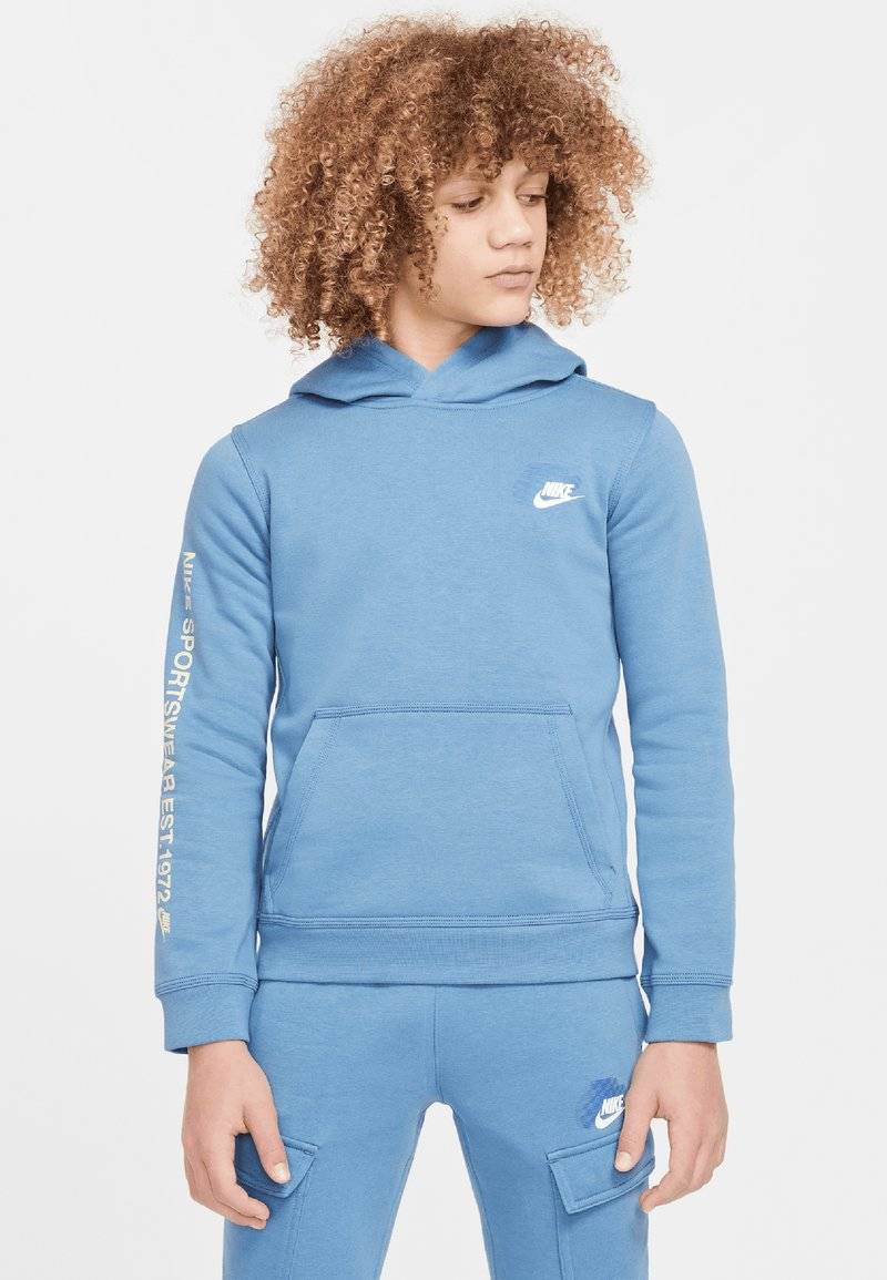 Nike Sportswear Nike Sportswear FLEECE HOODIE - Hoodie - aegean storm Heißer Verkauf