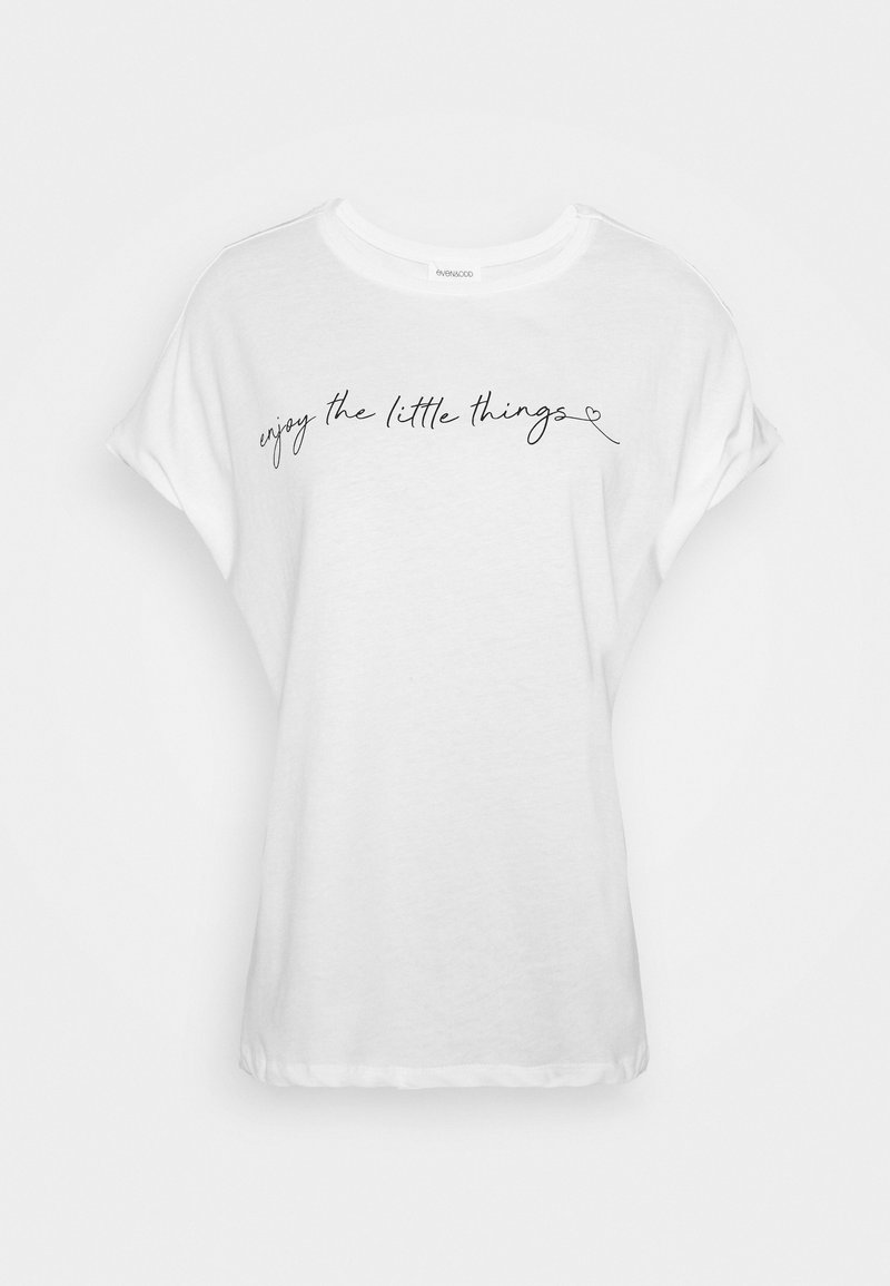 Even&Odd Even&Odd MANDALA ENJOY THE LITTLE THINGS TEE - Print T-shirt - white Top Angebot