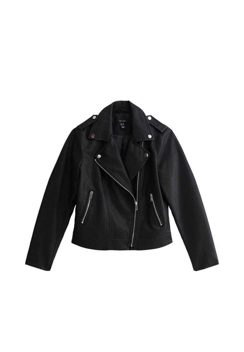 New Look New Look LOOK - Faux leather jacket - black Saisonale Angebote