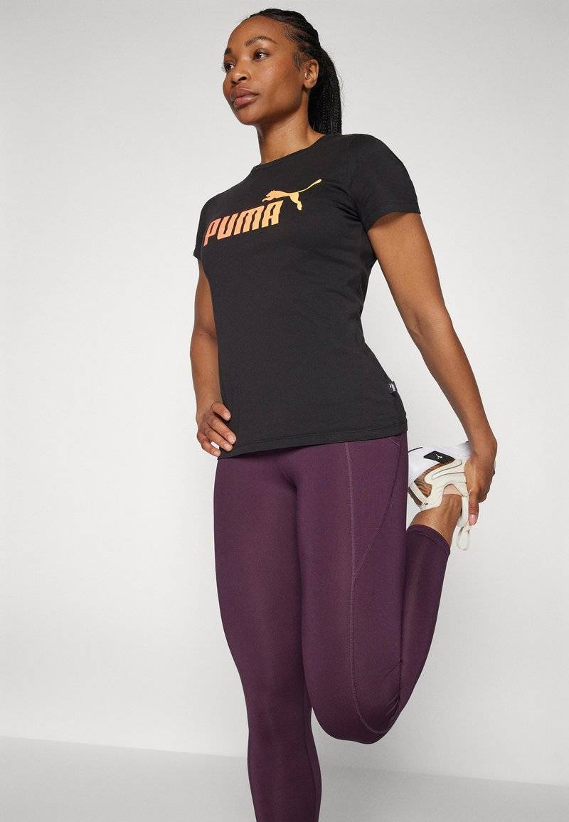 Puma Puma SUMMER SPORTS TEE - Print T-shirt - black Vierteljährliche Förderung