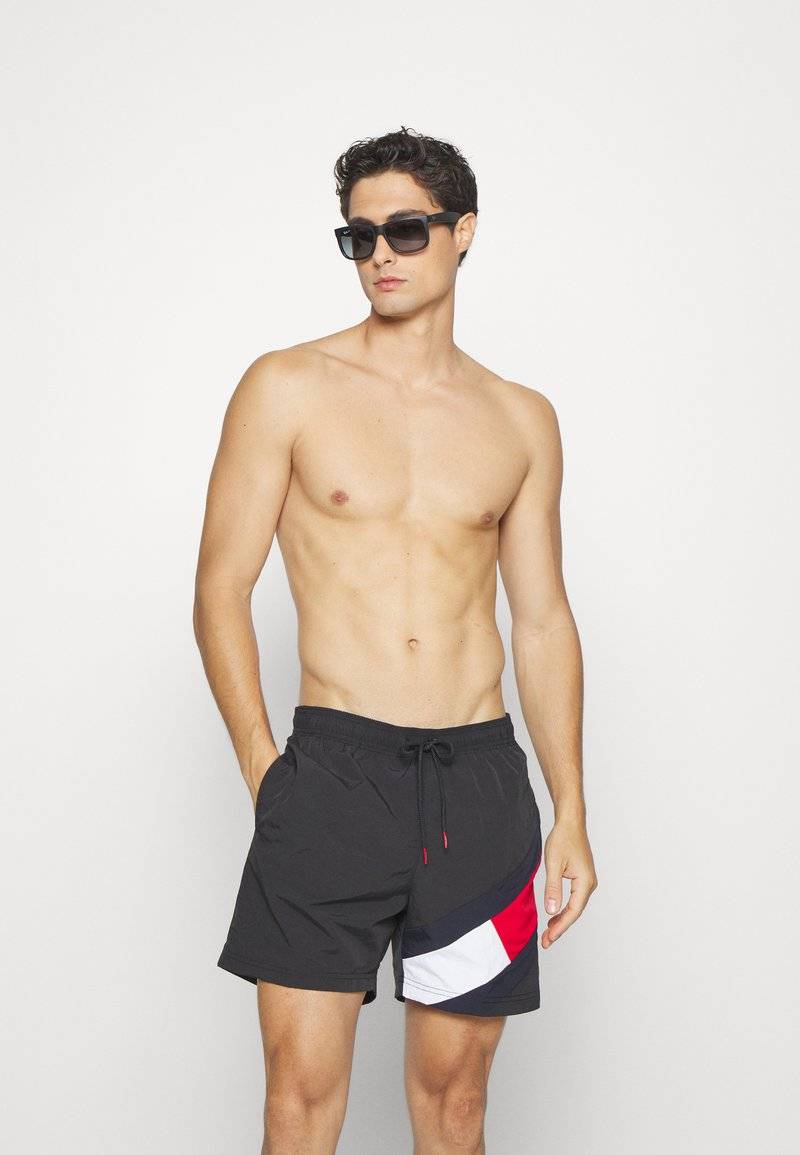 Tommy Hilfiger Tommy Hilfiger DRAWSTRING - Swimming shorts - black