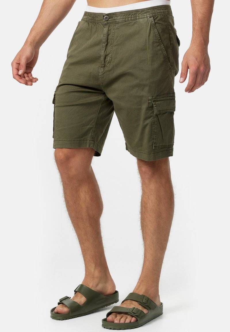 INDICODE JEANS INDICODE JEANS KINNAIRD - Shorts - army Lagerräumung