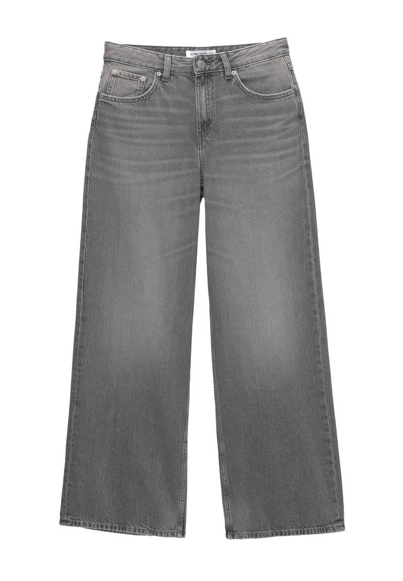 PULL&BEAR PULL&BEAR OVERSIZE - Flared Jeans - grey Zeitlich begrenztes Angebot