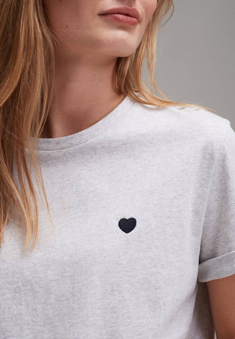 Opus Opus SERZ - Basic T-shirt - grey Sonderangebote