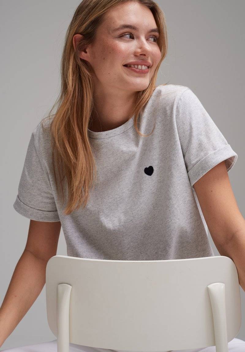 Opus Opus SERZ - Basic T-shirt - grey Sonderangebote