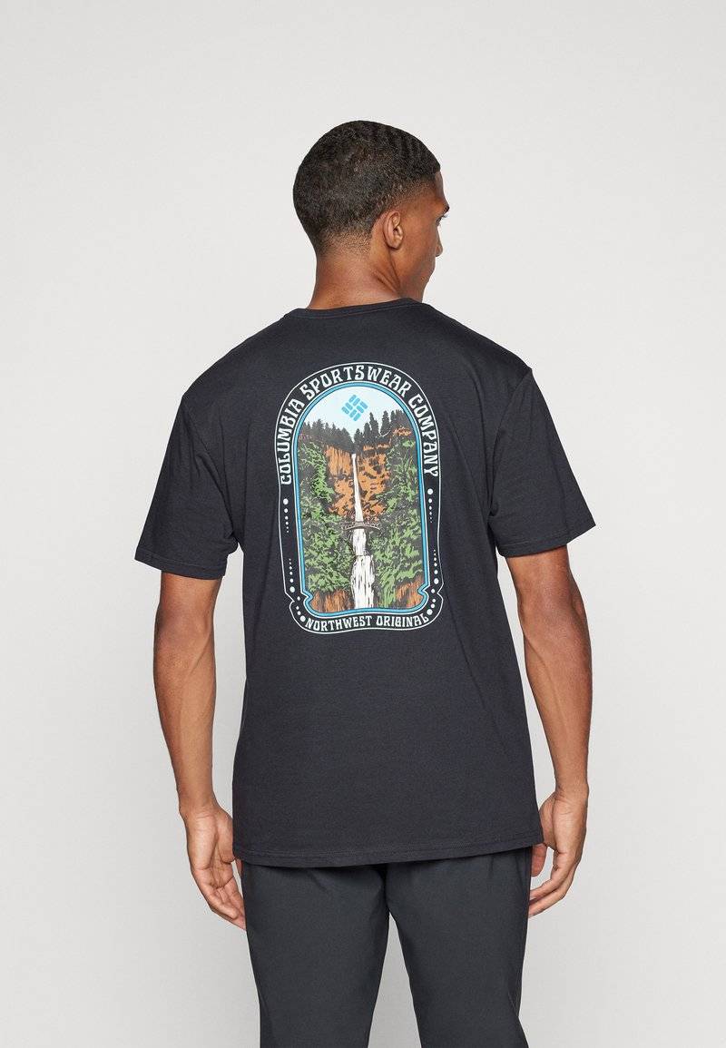 Columbia Columbia CAVALRY TRAIL - Print T-shirt - black Neueste Stile