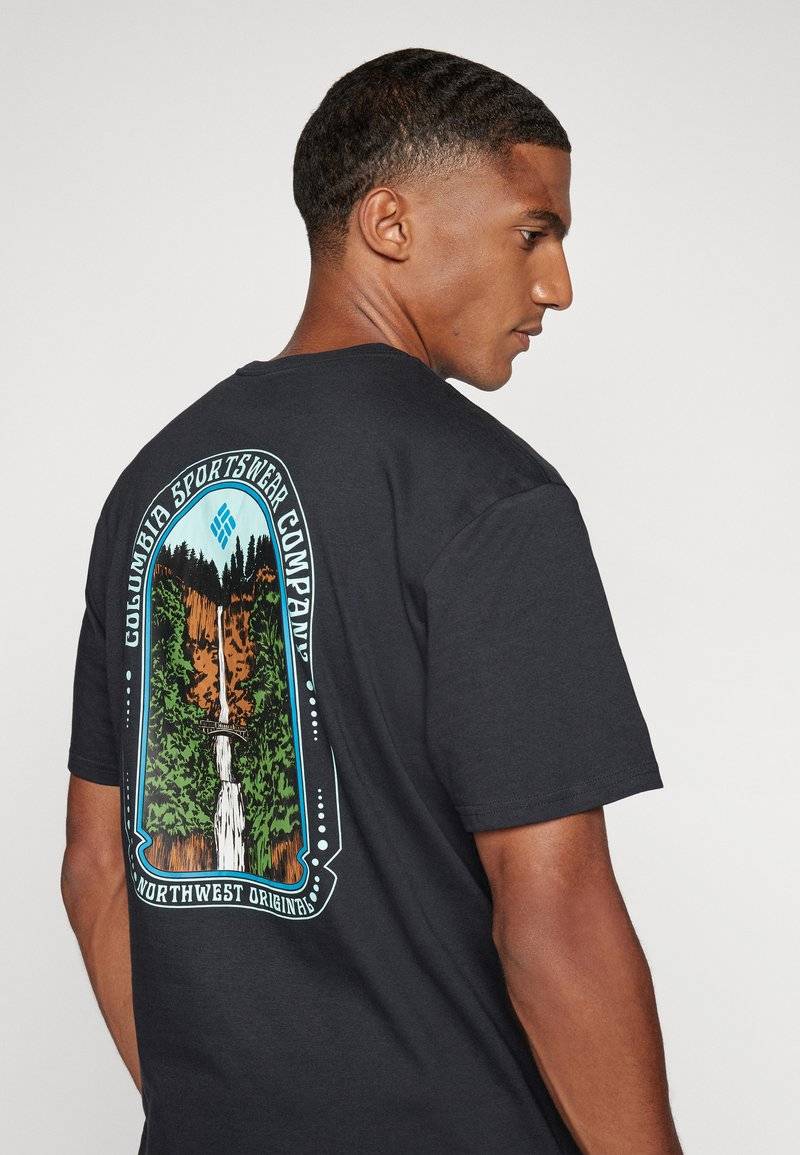 Columbia Columbia CAVALRY TRAIL - Print T-shirt - black Neueste Stile