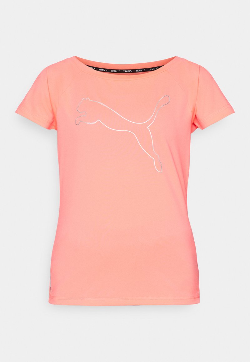 Puma Puma TRAIN FAVORITE CAT TEE - Sports T-shirt - sunset glow Vierteljährliche Förderung