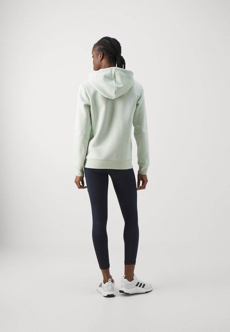 adidas Sportswear adidas Sportswear ESSENTIALS 3 STRIPES FULL ZIP HOODIE - Zip-up sweatshirt - linen green Riesige Rabatte