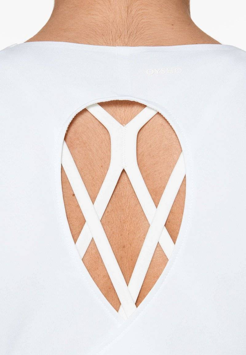 OYSHO OYSHO COMFORTLUX CROSS BACK - Top - white Im Verkauf