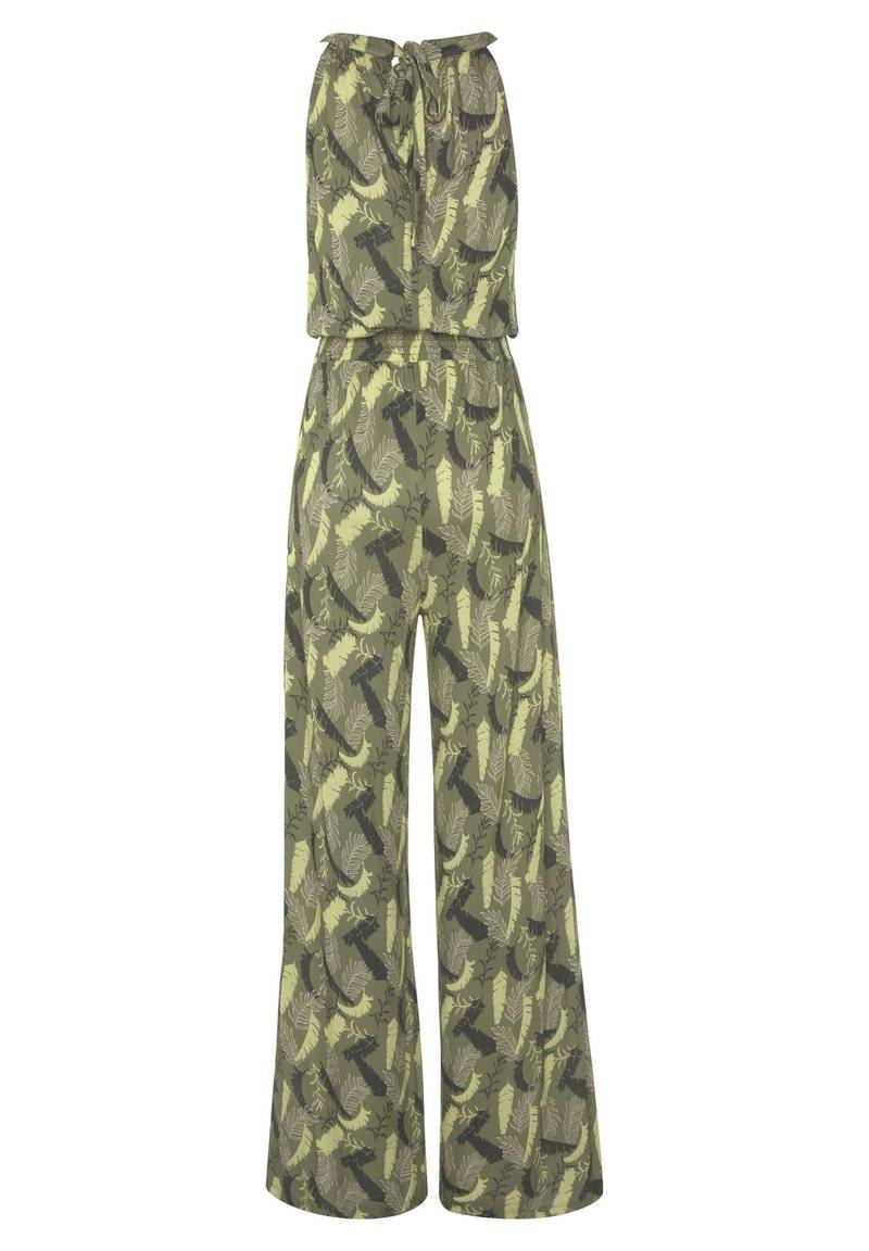 s.Oliver s.Oliver OVERALL - Jumpsuit - grün bedruckt Neueste Mode