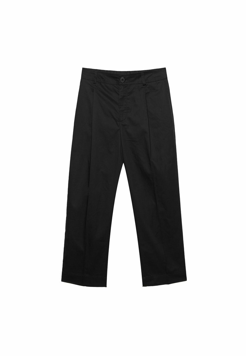 Stradivarius Stradivarius CARROT WITH DARTS DETAIL - Trousers - black Saisonale Angebote