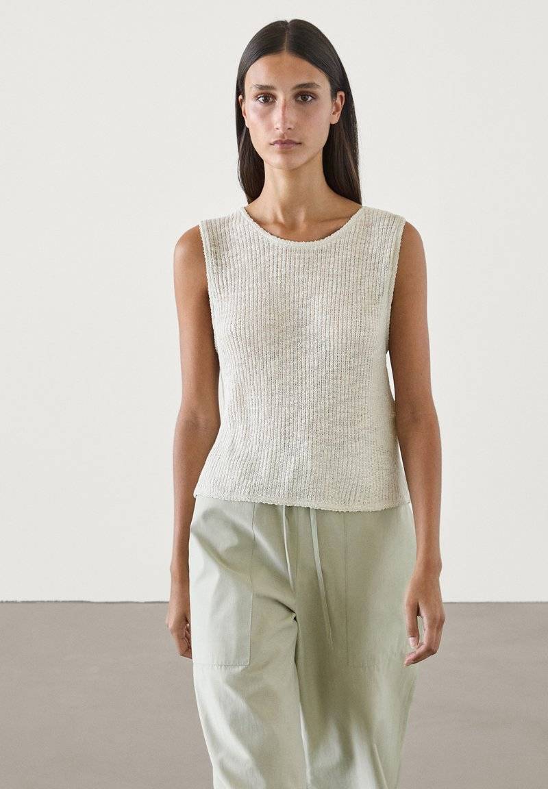 Massimo Dutti Massimo Dutti SLEEVELESS - Top - light brown Kostenlose Rückgabe