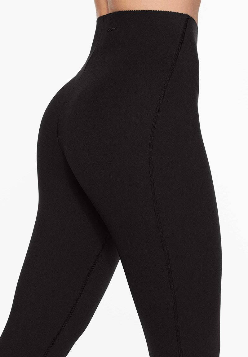 OYSHO OYSHO COMPRESSIVE WAIST CONTROL ANKLE-LENGTH - Leggings - black Vierteljährliche Förderung