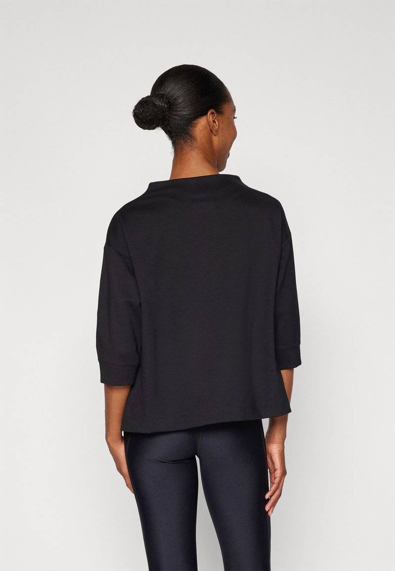 DKNY DKNY STACKED LOGO POPOVER - Long sleeved top - black Jubiläumsangebot