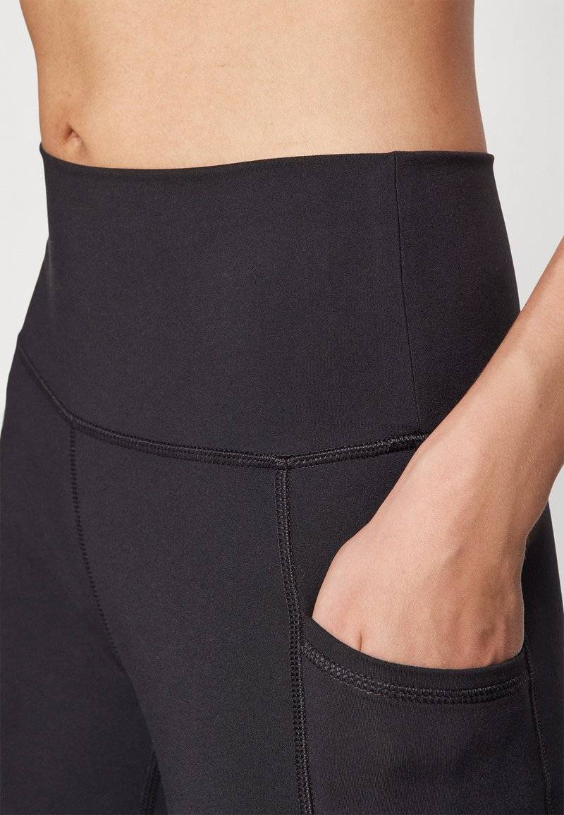 Champion Champion HIGH RISE 7/8 POCKET - Leggings - black Lagerräumung