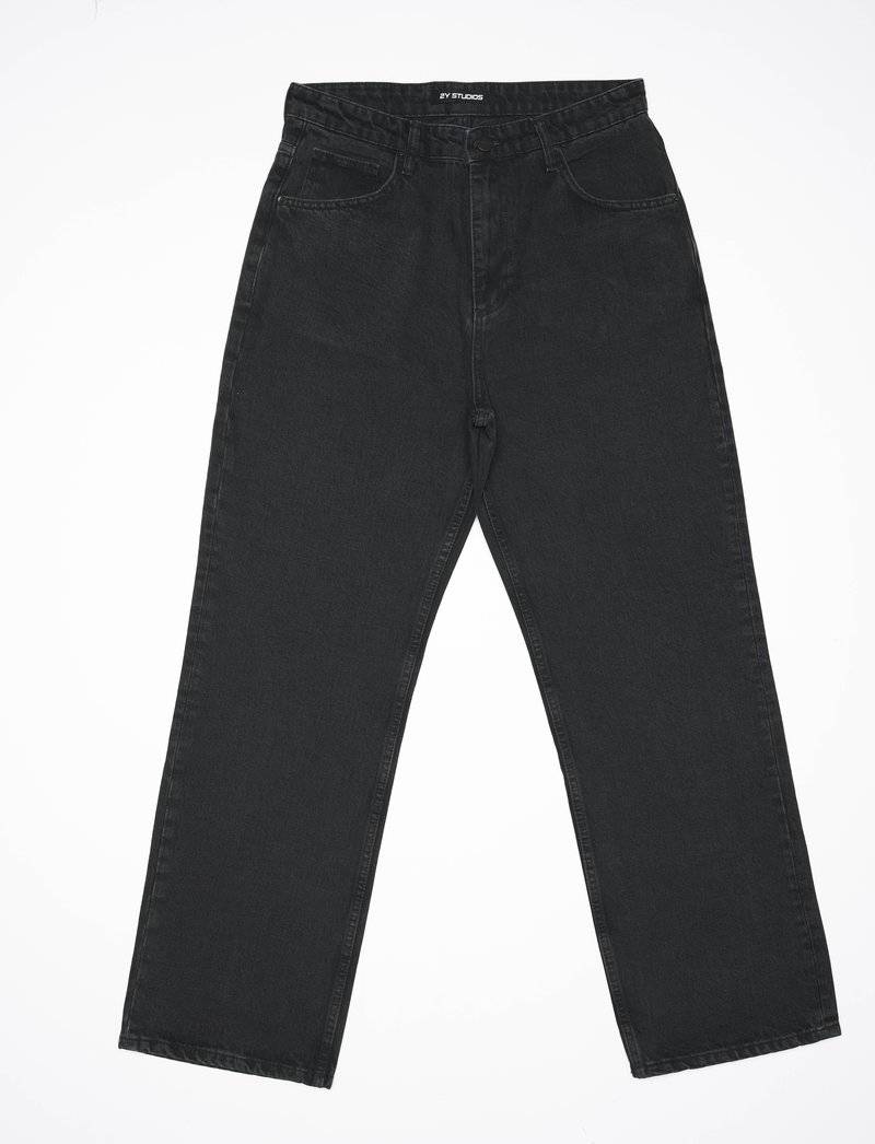 2Y Studios 2Y Studios ADRIK BAGGY - Straight leg jeans - washed black Sonderangebot der Fabrik