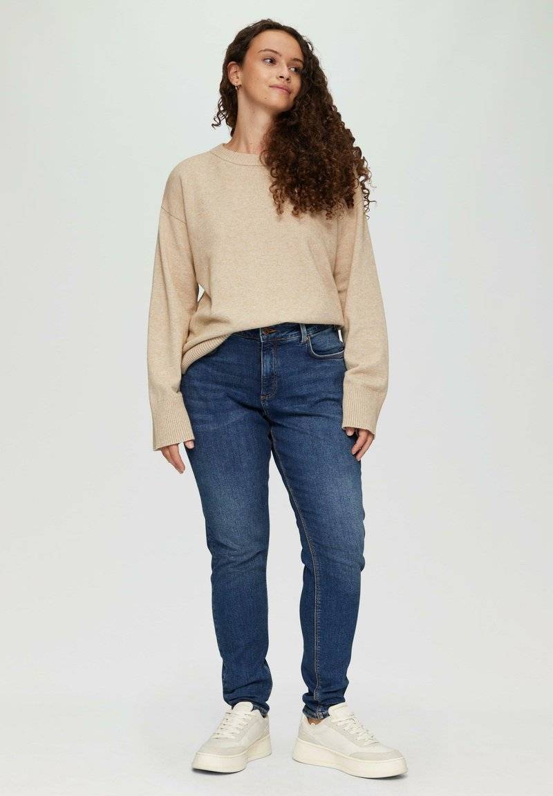 QS QS CURVY MID - Slim fit jeans - blau Bis zu 55% Rabatt