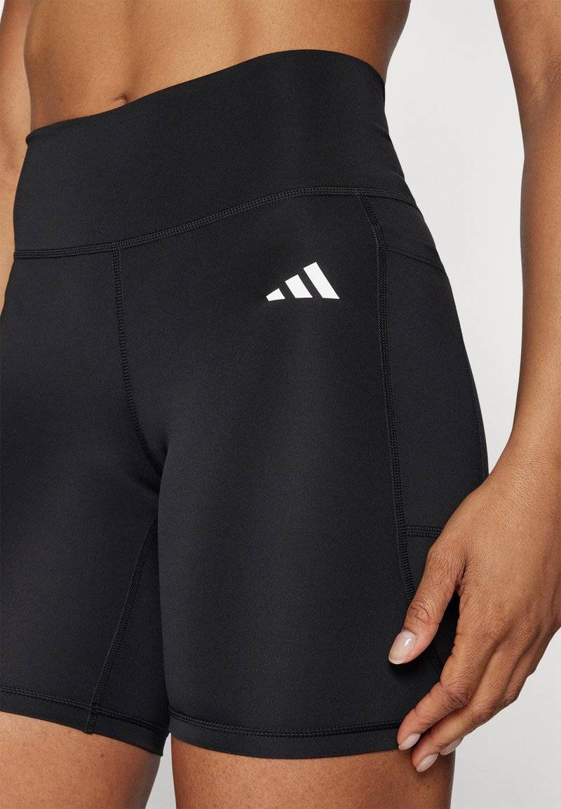 adidas Performance adidas Performance OPTIME ESSENTIALS STASH POCKET SHORT - Leggings - black Nur noch ein Tag übrig