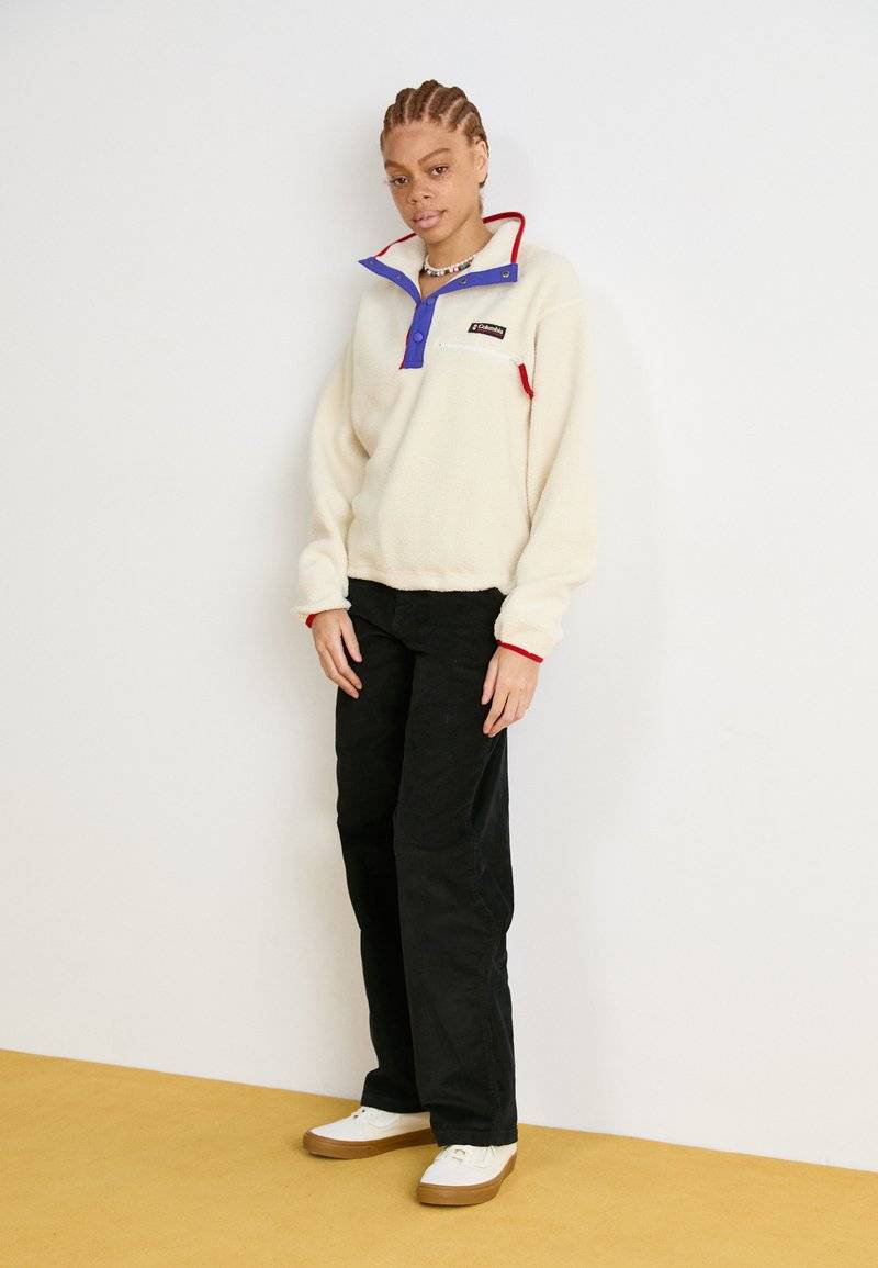 Columbia Columbia HELVETIA™ CROPPED HALF SNAP - Fleece jumper - chalk 50% Rabatt für begrenzte Zeit