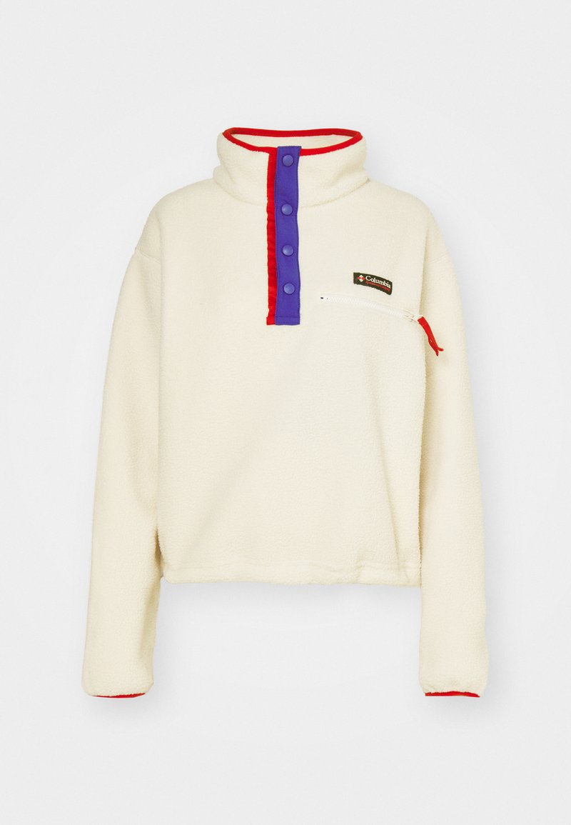 Columbia Columbia HELVETIA™ CROPPED HALF SNAP - Fleece jumper - chalk 50% Rabatt für begrenzte Zeit