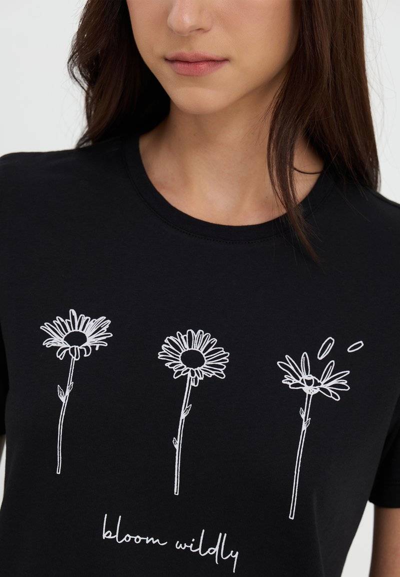 Even&Odd Even&Odd Print T-shirt - black Online