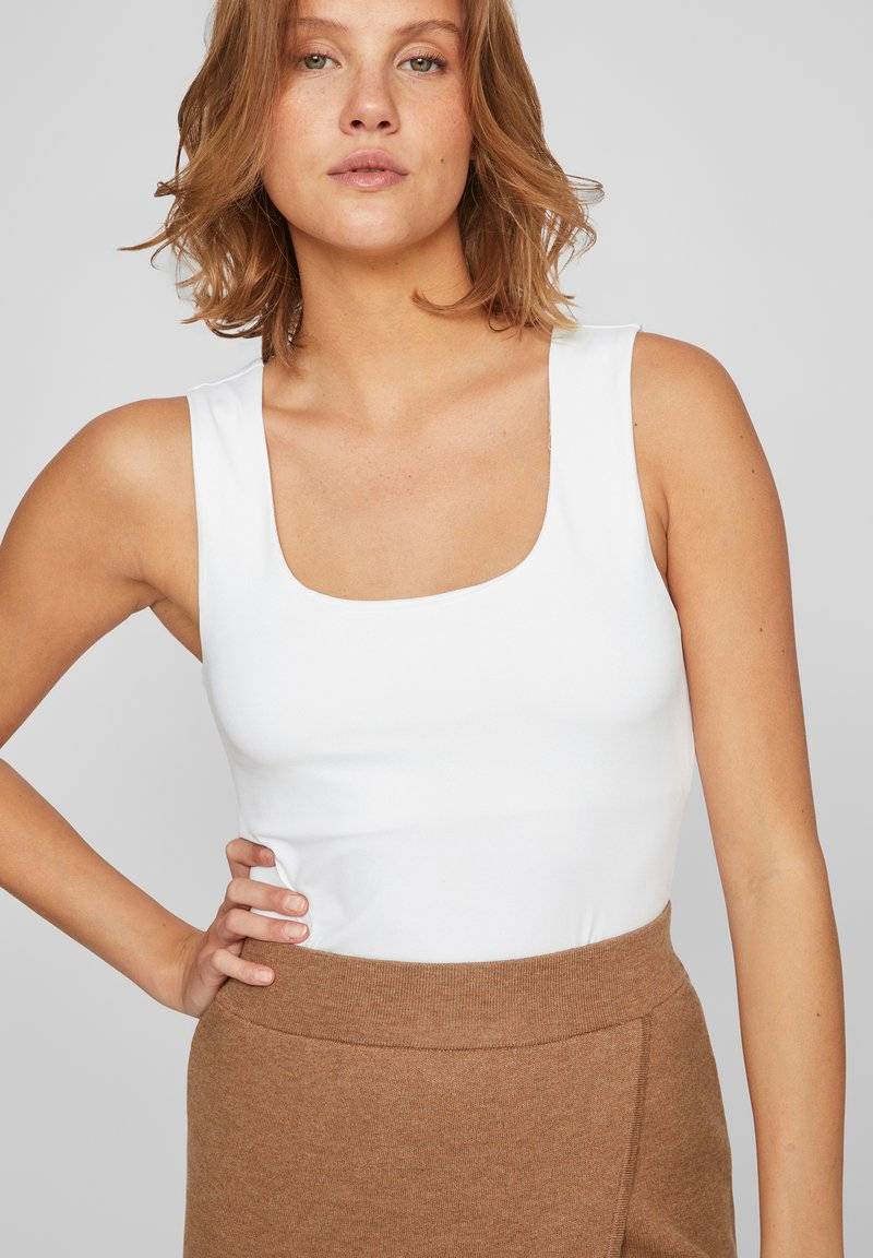 VILA VILA VIKENZA U-NECK TANK NOOS - Top - optical snow Verkauf