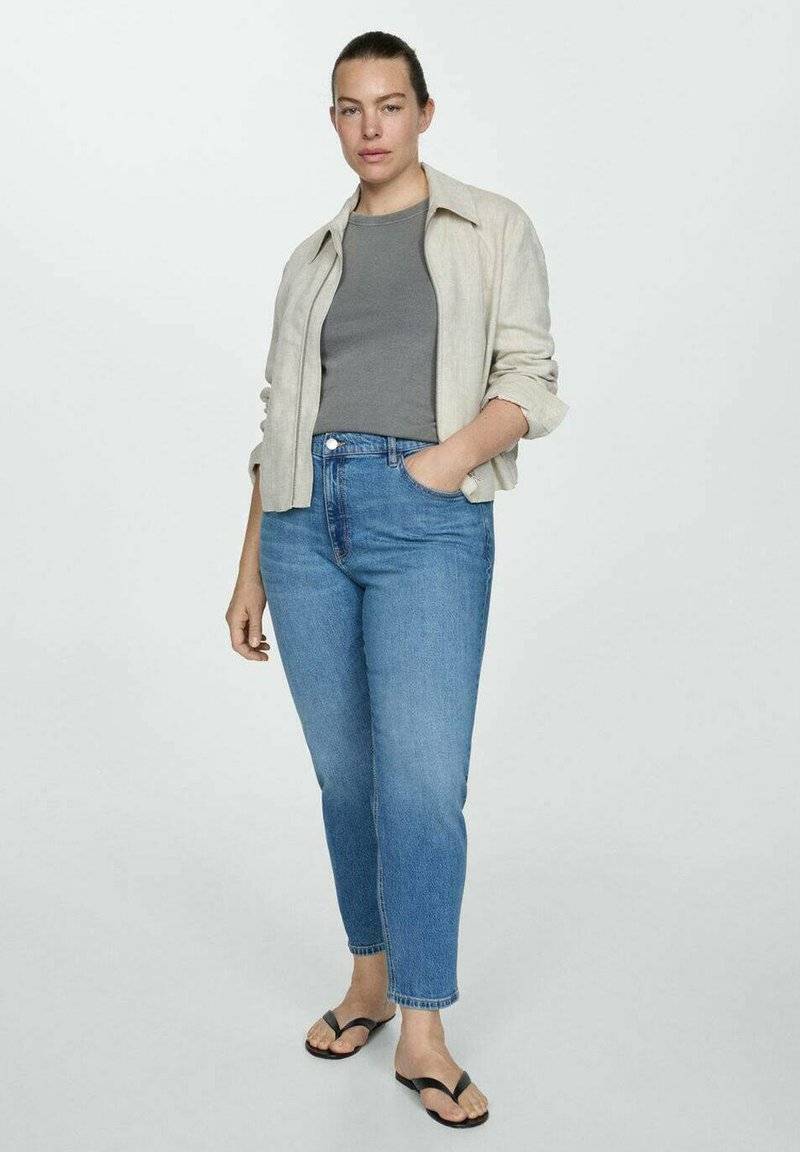 Mango Mango Relaxed fit jeans - medium blue Günstiger Verkauf